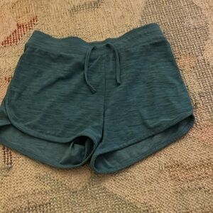 athletic soft blue shorts